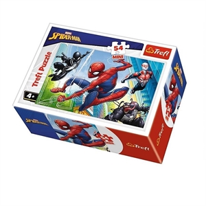 Spiderman - mini puslespil med 54 brikker 