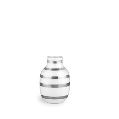 Omaggio vase med Sølvstriber - Lille